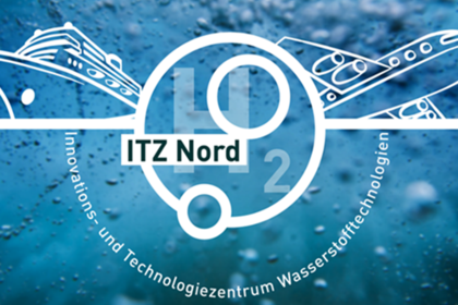 Montage: ITZ Nord vor Wassertropfen auf Scheibe